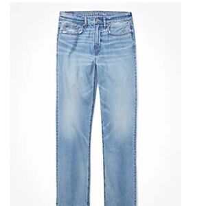 American Eagle Outfitters Women's Straight Leg Jeans - Blue